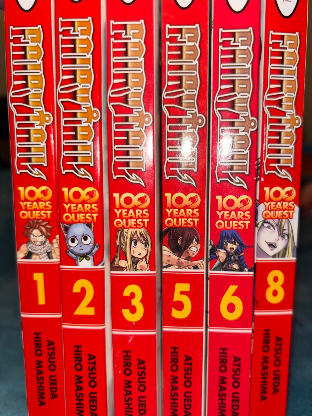 Fairy Tail: 100 Years Quest Manga Lot Vol. 1, 2, 3, 5, 6 & 8 English